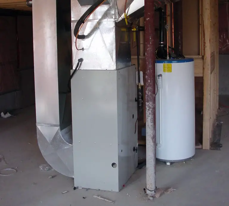 Basement furnace and water heater installation.