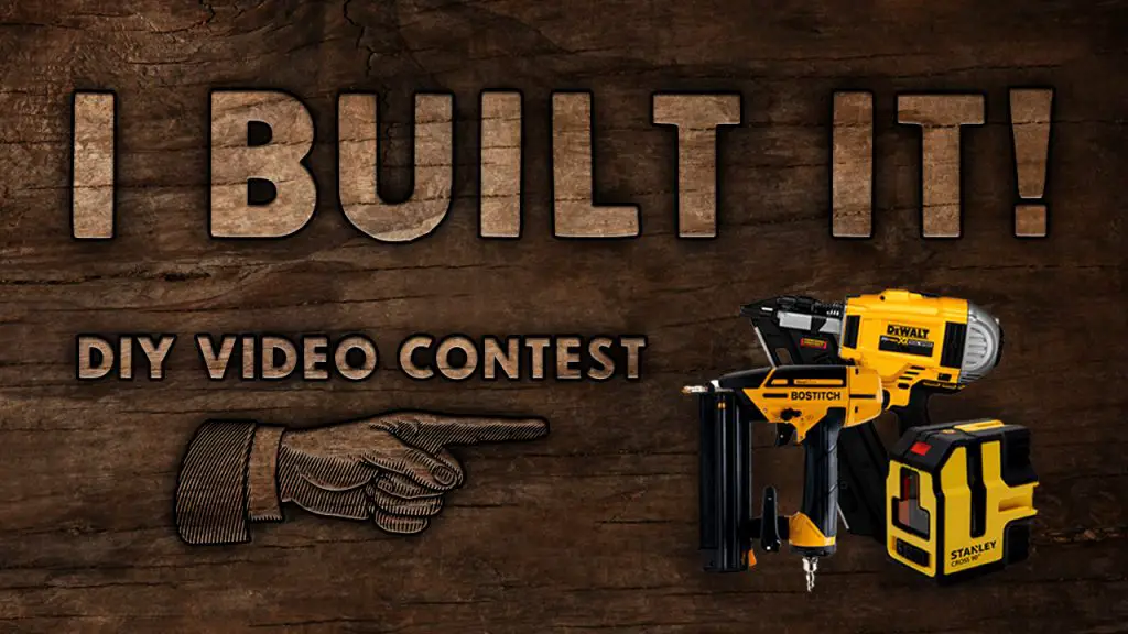 DIY video contest promotion with construction tools