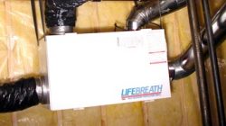 Close up of a Heat Recovery Ventillator (HRV)