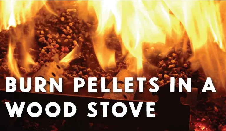 Burning wood pellets in a stove