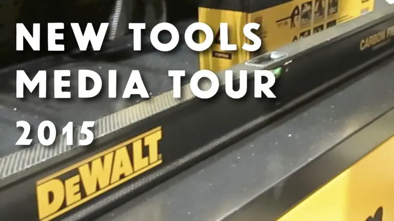 DeWalt tool display during 2015 media tour