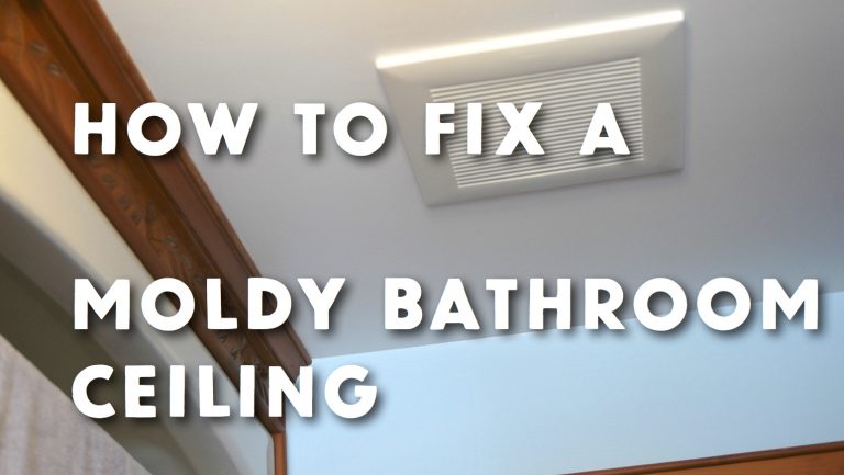 Fix moldy bathroom ceiling guide.