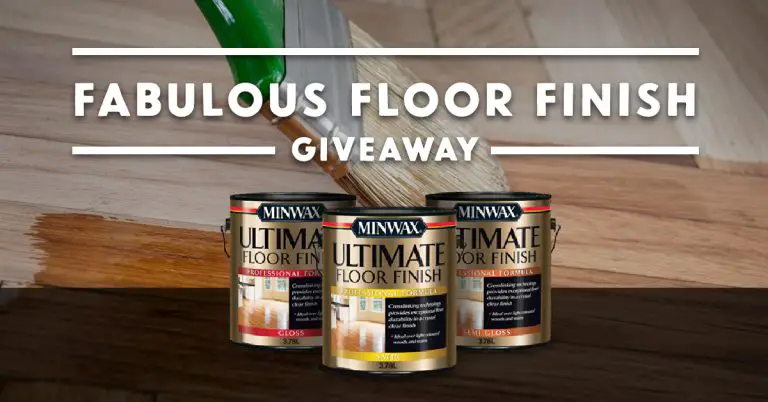 Minwax floor finish giveaway promotion with paint cans.