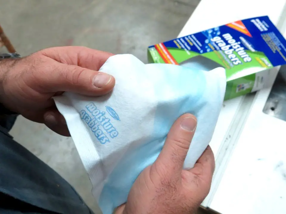This moisture-absorbing pouch is one of a handful of options for keeping tools dry and rust-free when stored in an unheated space.
