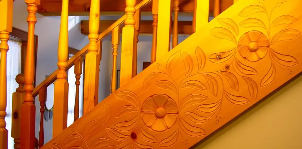 These are the decorative stair stringers I carved for my own house. I’ve followed this design for things I’ve made for others.