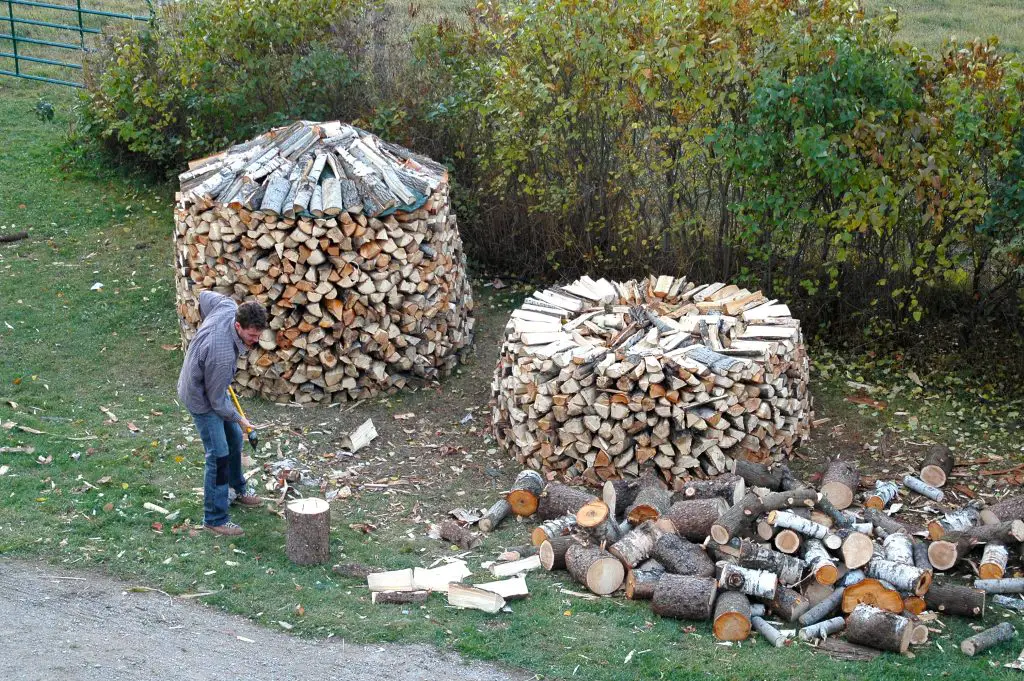 firewood pile