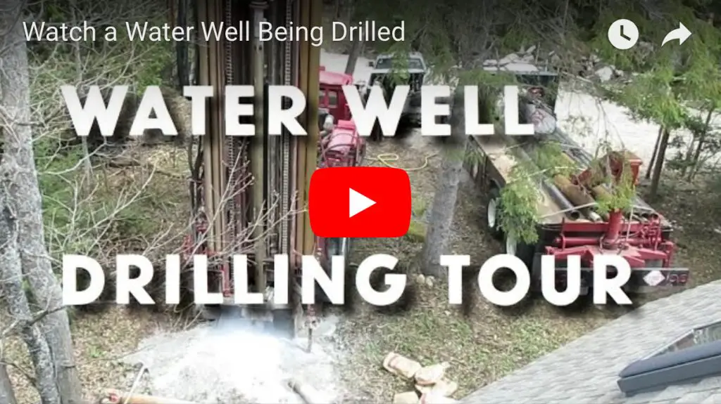 Water well drilling process demonstration video thumbnail.