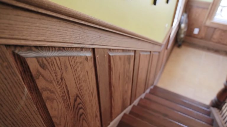 WAINSCOTING ON A STAIRCASE: Watch a Video Tour of the Installation Process