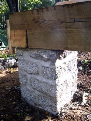 Building Real Stone Foundation Piers Baileylineroad