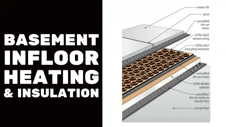 Basement floor heating insulation layer diagram explained.