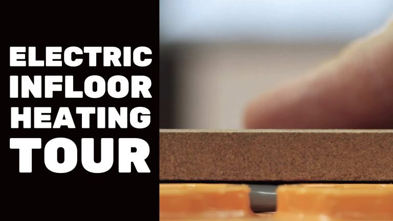 Electric infloor heating installation demonstration.