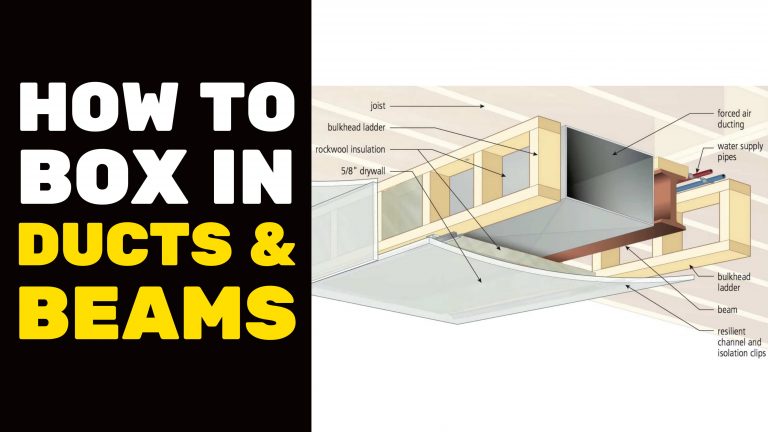 Diagram: Boxing in ducts and beams with insulation.