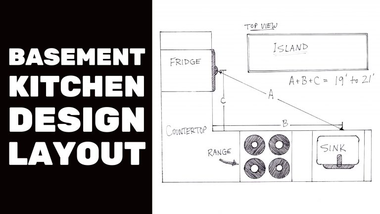 BASEMENT FINISHING COURSE VIDEO: Basement Kitchen Design Layout