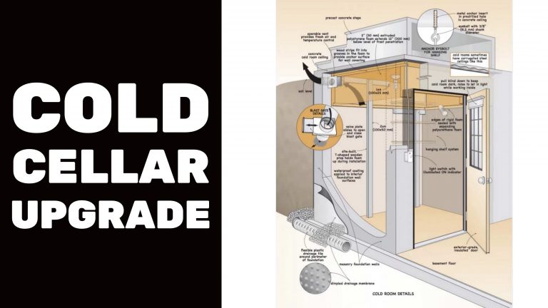 Diagram of cold cellar upgrade details