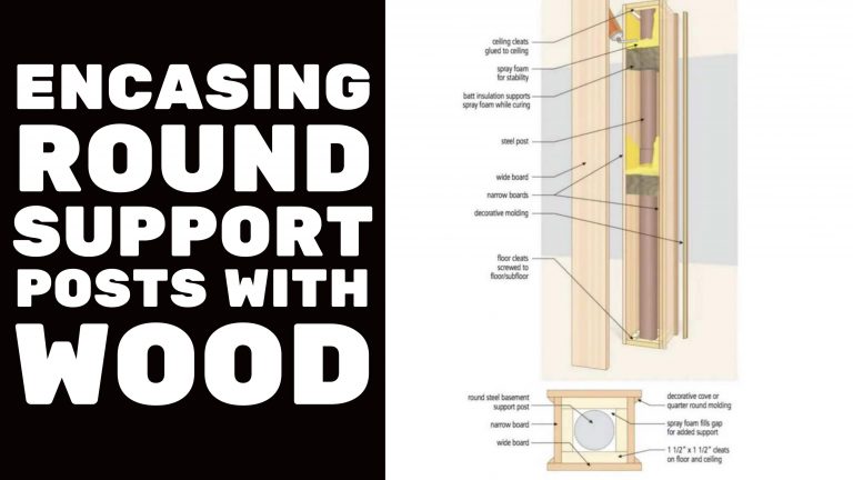 BASEMENT FINISHING COURSE VIDEO: Encasing Round Support Posts with Wood