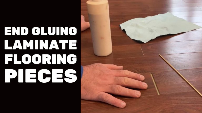 BASEMENT FINISHING COURSE VIDEO: End Gluing Laminate Flooring Pieces