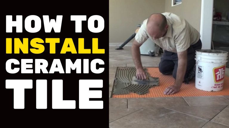 BASEMENT FINISHING COURSE VIDEO: How to Install Ceramic Tile