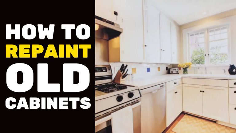 Guide to repaint old kitchen cabinets.