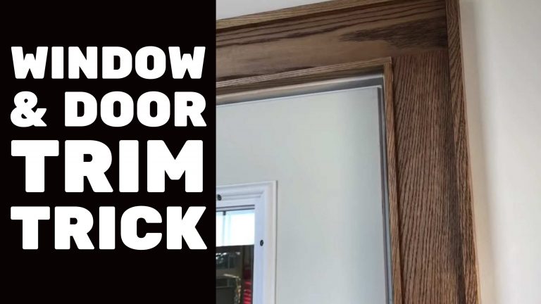 Window and door trim installation tips