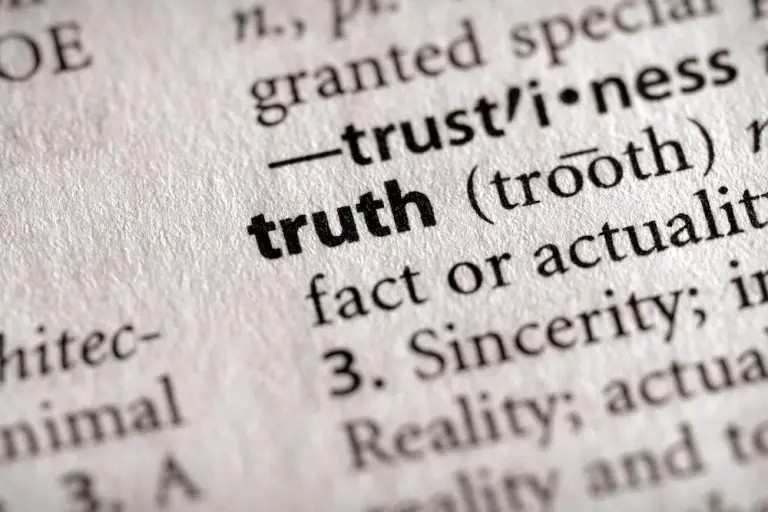 Definition of 'truth' in a dictionary