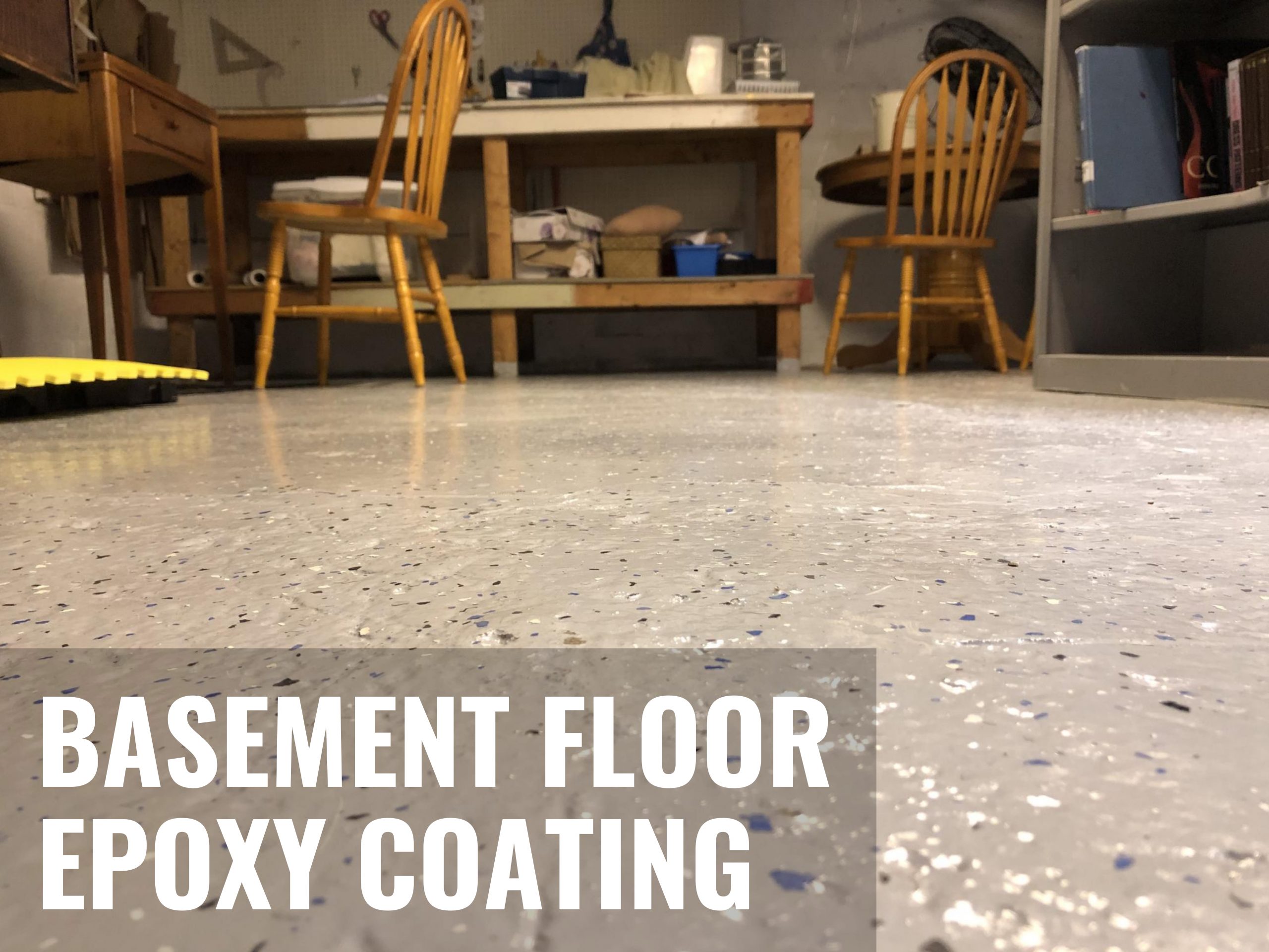 Epoxy Floor Coating Boosts Useful Basement Living Space