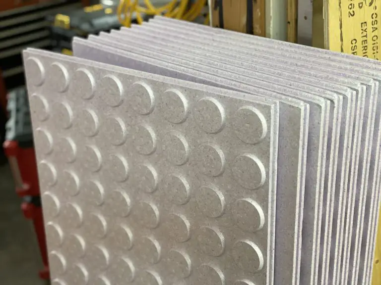 Stack of textured construction panels