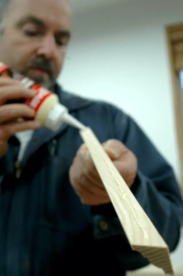 Glue is necessary and effective, but stay smears of dried glue on visible surfaces will stand out in a prominent and ugly way if they remain before finishing
