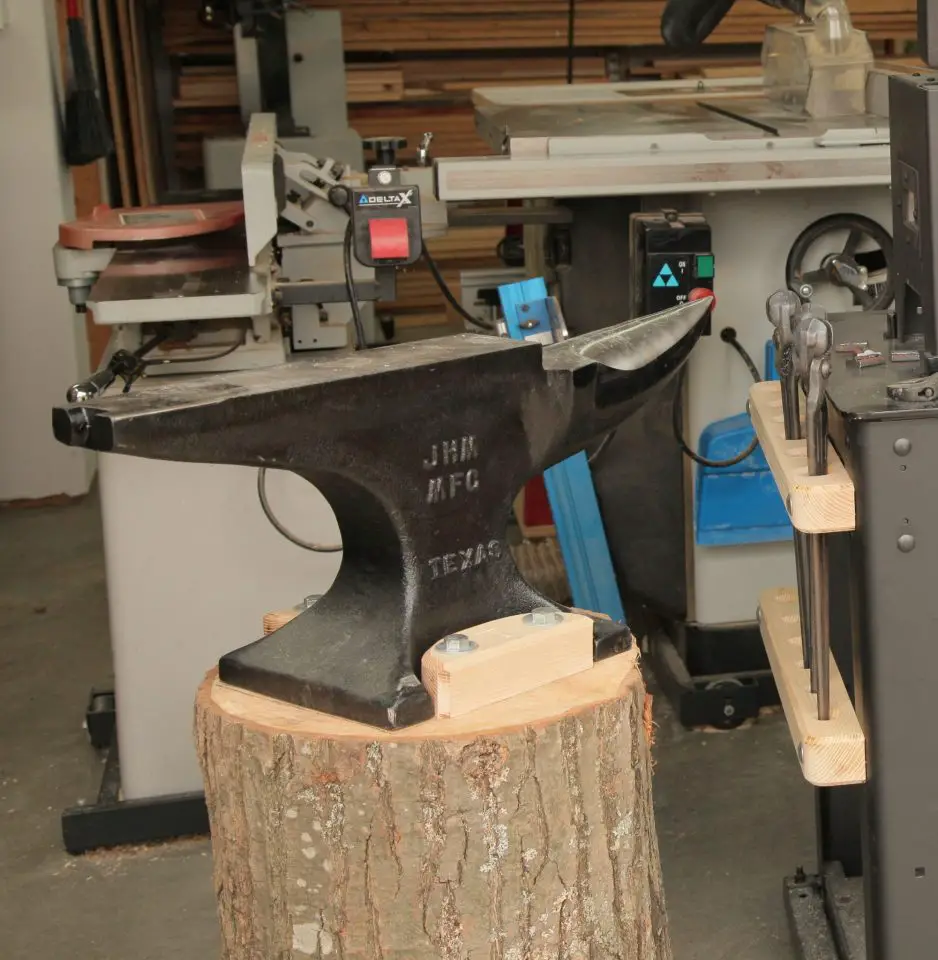 This is my anvil. It’s a 125 lbs. JHM Journeyman model that I bought new.