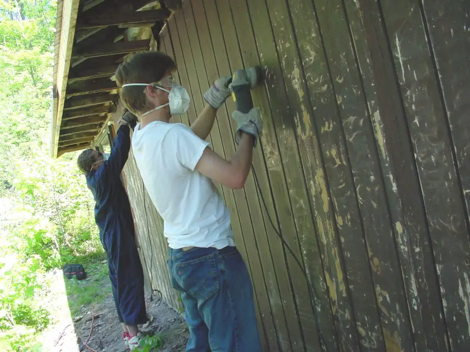 Preparation is key to a long lasting paint job. A coarse wire brush on an angle grinder is an excellent way to remove loose paint quickly from large areas.