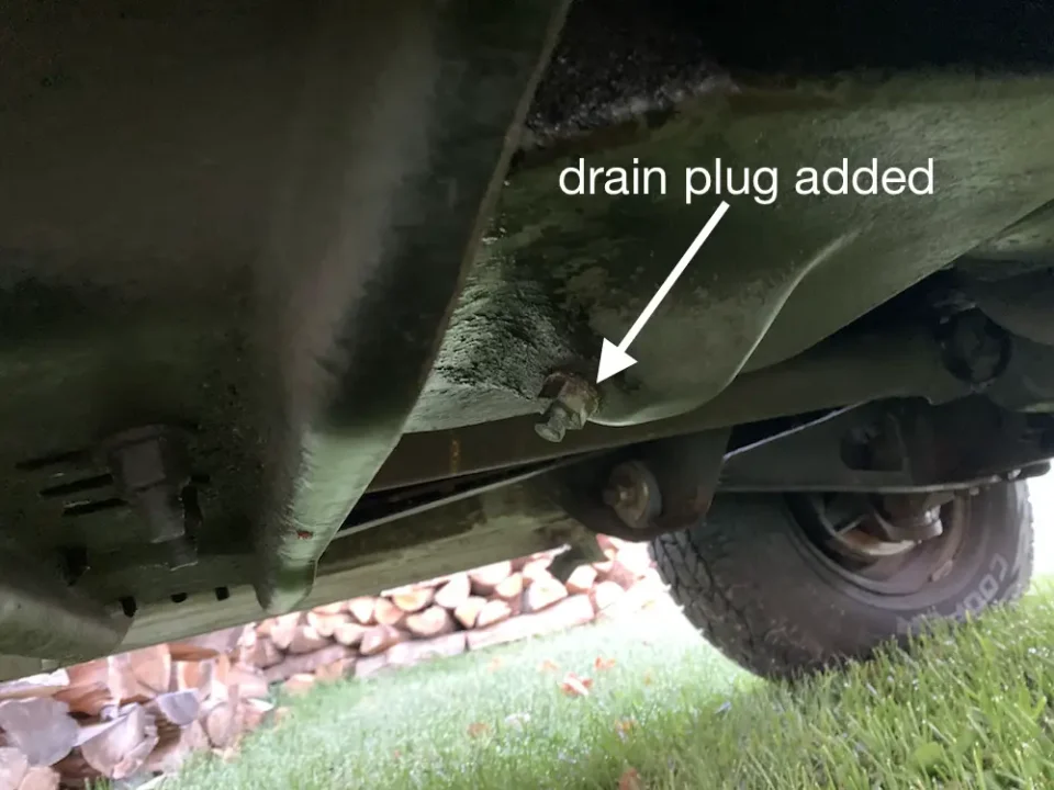 It’s a lot easier to keep up with transmission oil changes if you don’t have to take off the oil pan. Adding a drain plug is a simple way to make maintenance easier.