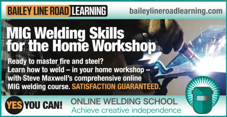 Learn MIG welding at home with Bailey Line Road.