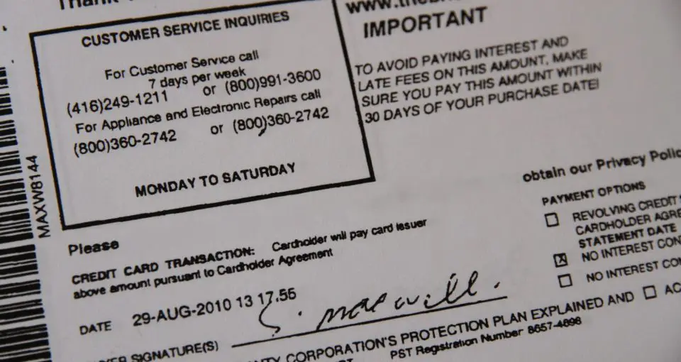 forged credit card document