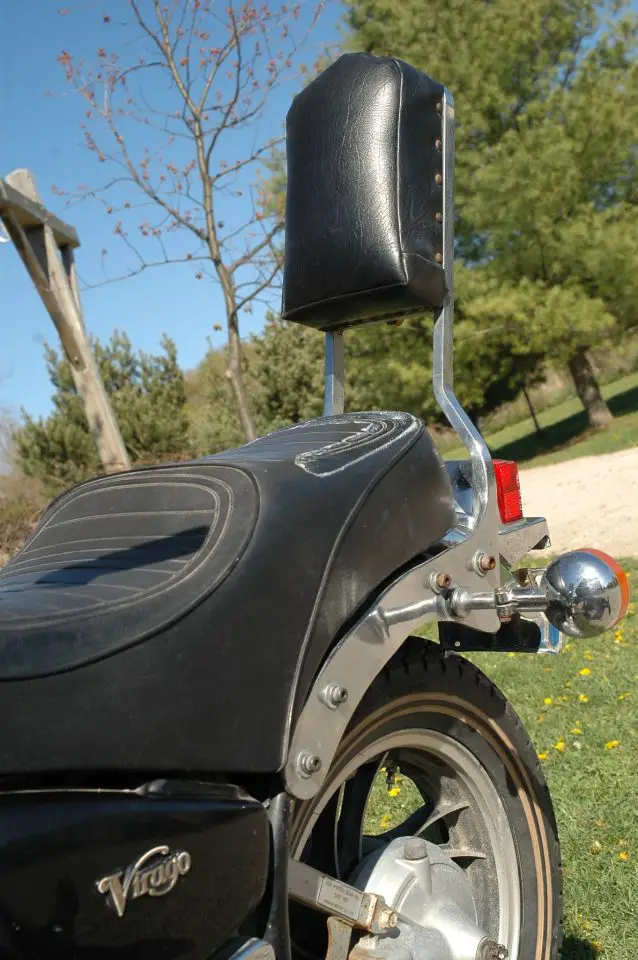 I made this motorcycle backrest in the early 1980s when MIG welders were all big an massively expensive. MIG welders today cost less than 10% of what they used to, and they work better.