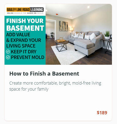 Finish basement for cozy, dry, mold-free space.