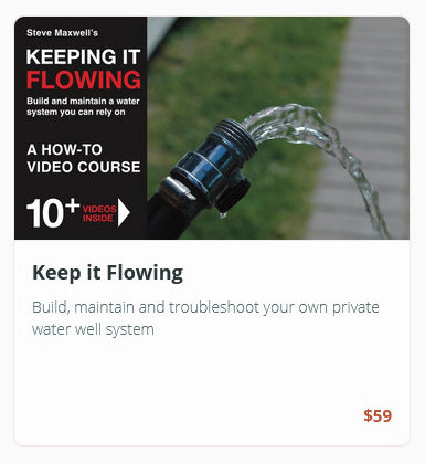 Video course on maintaining water well systems.
