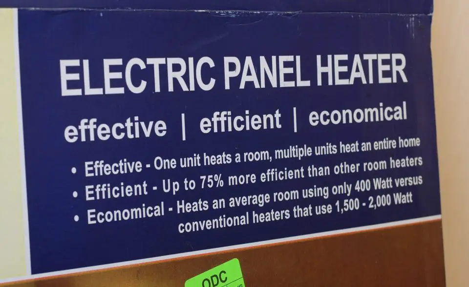 There’s no way any electric heater can defy the laws of physics. 400 watts of power run through a resistance heater will never heat as much as a 1500 to 2000 watt resistance heater.