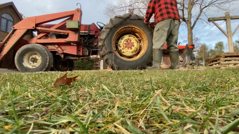 VIDEO DIARY: Getting Those Tractor Tire Chains On