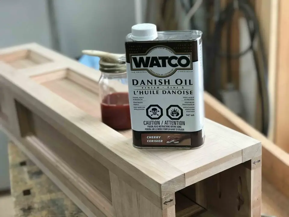 This is one brand of coloured finishing oil that works particularly well on stair parts. The beauty of oil like this is that it can be renewed without stripping.