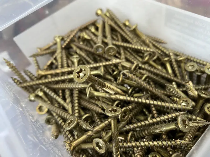box of wood screws
