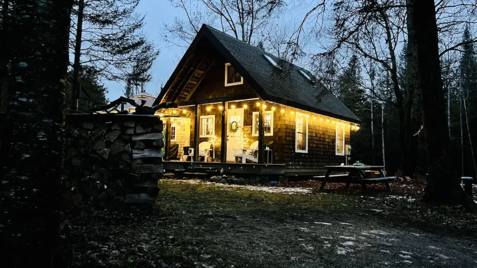 This is my son Robert’s place. He decided to live the country life, and this is the cabin he built for his wife and daughter.