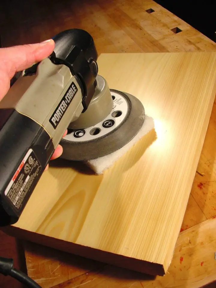 power buffing wood