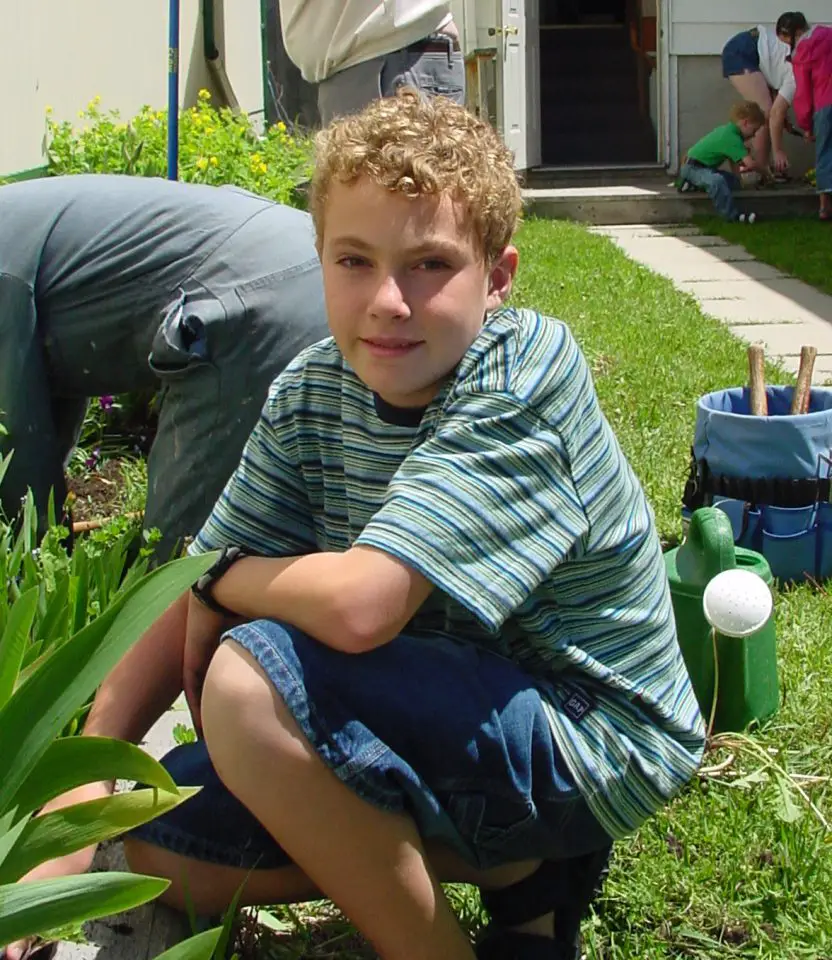 Our oldest, Robert, in his middle school years. I never figured out how to manage full-time work and home schooling during his time as a student, so he missed out on something worthwhile – home schooling with Dad.