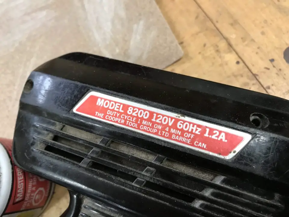 This no-nonsense name plate displays the basics, plus something you don’t see often any more – proof of local manufacturing.