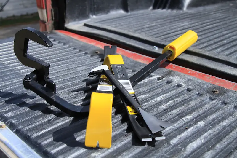 The variety of prybars has exploded over the last few years. Here’s a collection of my favourites, including one made to straighten framing lumber during construction.