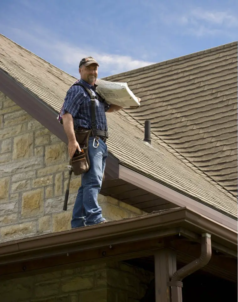 contractor on roof