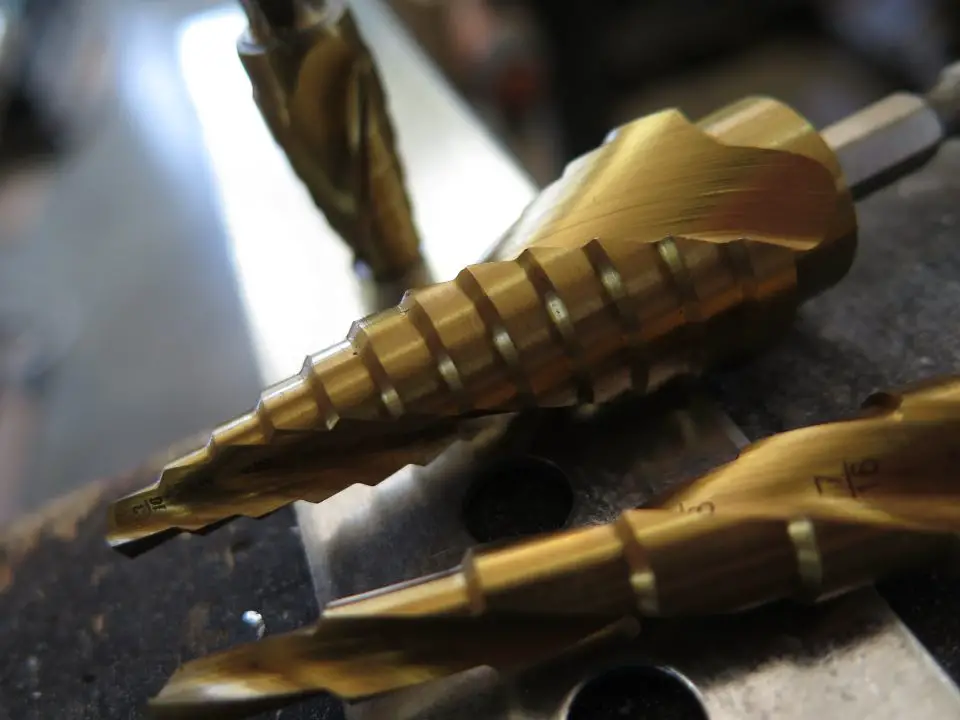 This type of bit is  the best thing for boring holes in thin metal, but work exceptionally well on thicker steel. See video below.