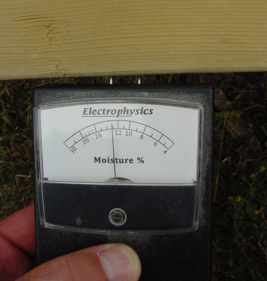 Moisture meters like this one have become inexpensive to buy, and they help take the guesswork out of working with solid wood.