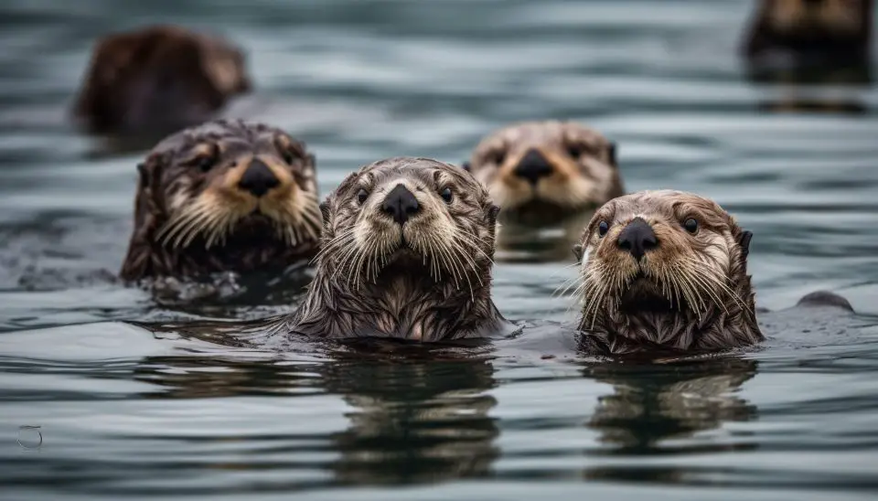 Pretty distracting little fellas when they swim right by a few feet away. Otters are really interesting little creatures.