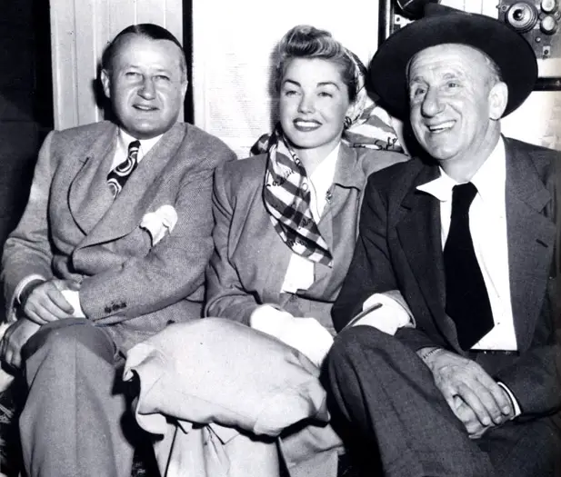 W. Stewart Woodfill (left), with Esther Williams and Jimmy Durante, enjoying a moment at the Grand Hotel.