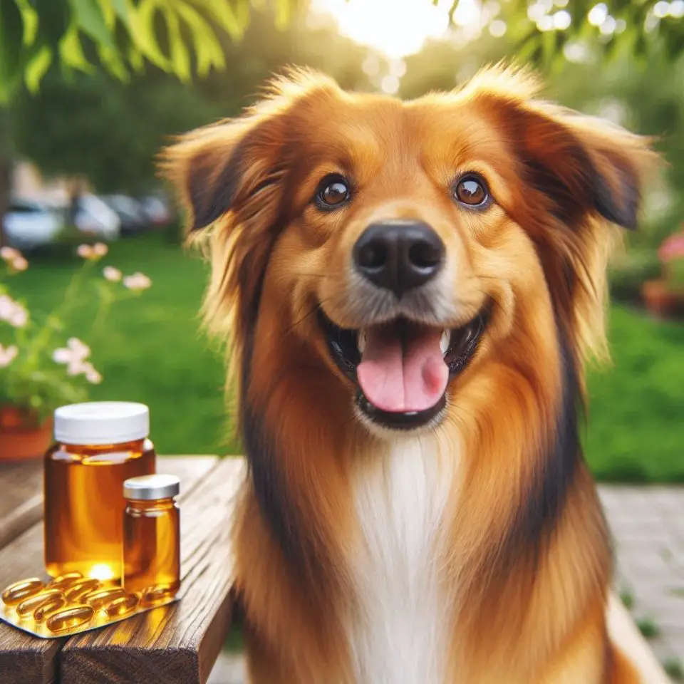 fish oil and a dog